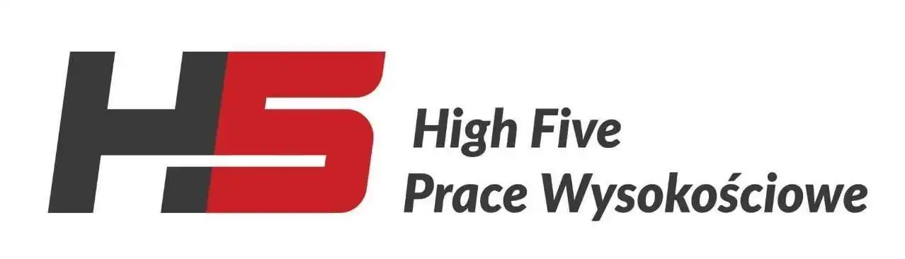 Logotyp firmy High Five Prace Wysoko艣ciowe